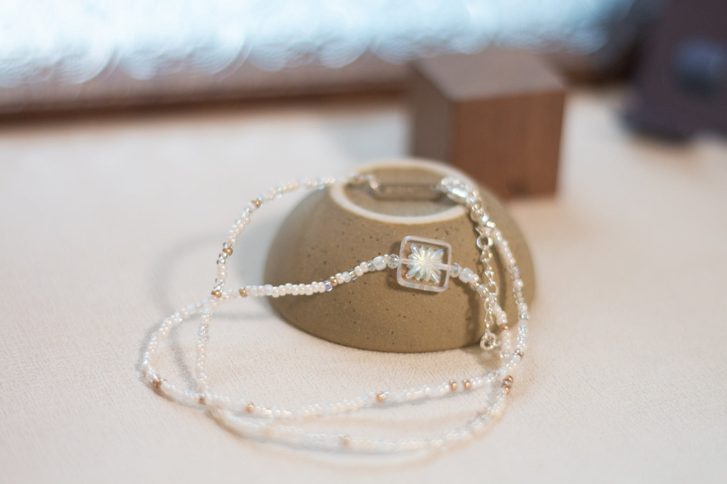Liuli Square Realm | Necklace | White