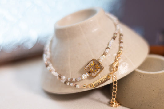 琉璃方境｜頸鏈｜棕