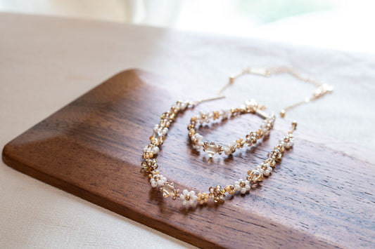 Starlight Floral Whisper｜Necklace｜Honey